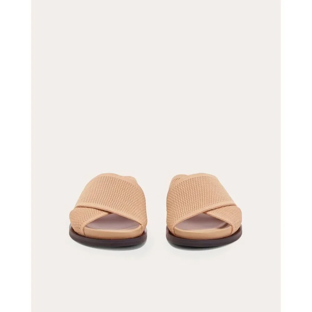 Everlane THE REKNIT FORM CROSSOVER SANDAL in Caramel Beige Neutral Size 9 NWB